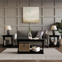 Home Design Emporia 3 Piece Coffee Table Set for Living Room