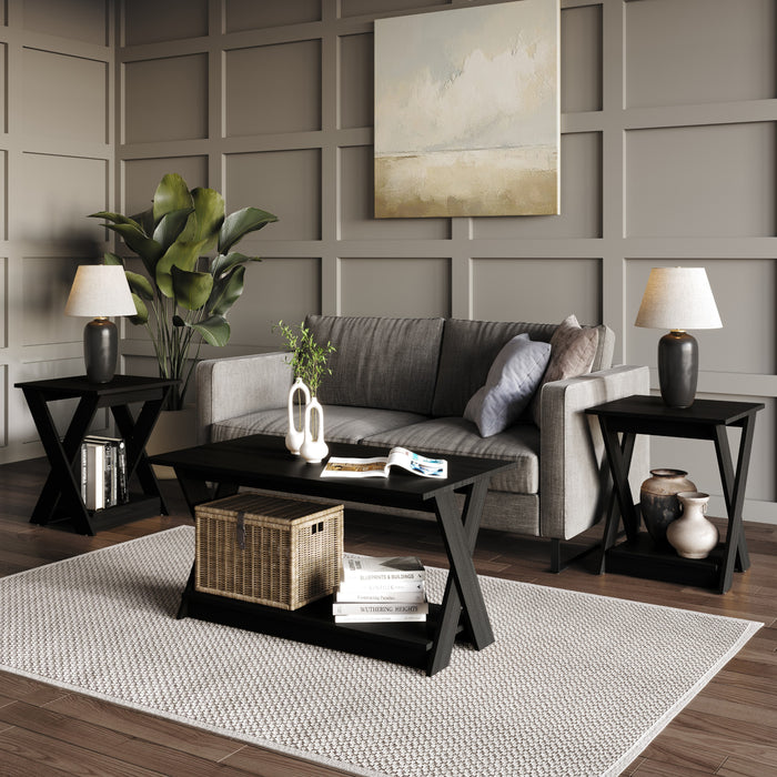Home Design Emporia 3 Piece Coffee Table Set for Living Room