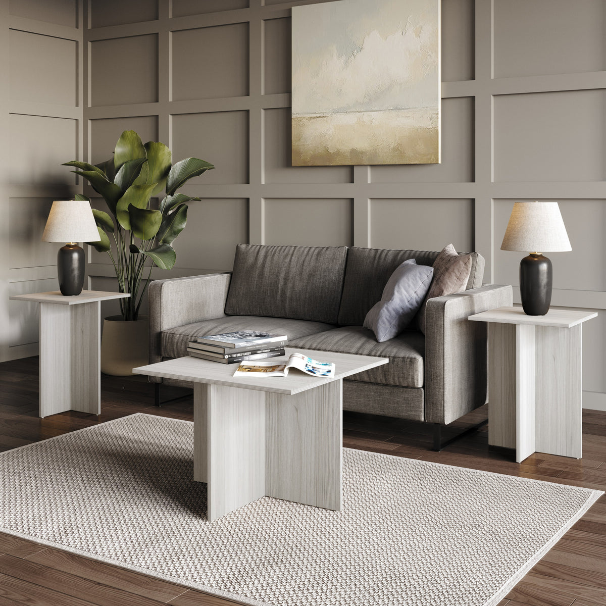 Home Design Joliet 3 Piece of Coffee Table Set for Living Room