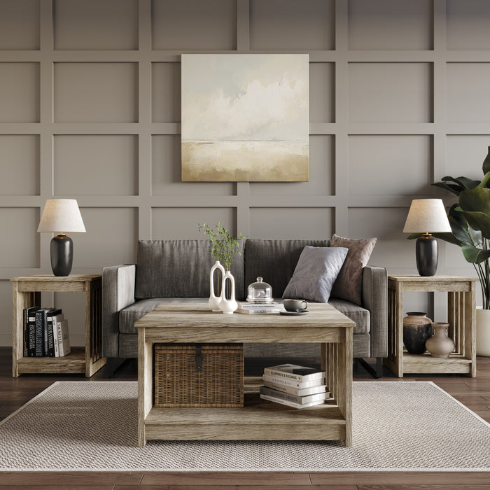 Home Design Nashua 3 Piece of Coffee Table Set For Living Room