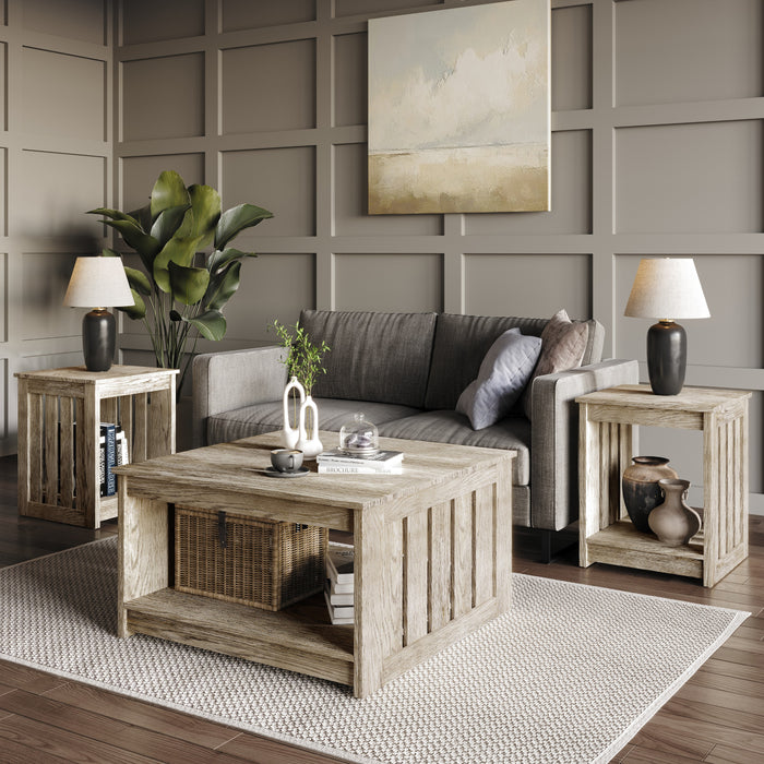 Home Design Nashua 3 Piece of Coffee Table Set For Living Room
