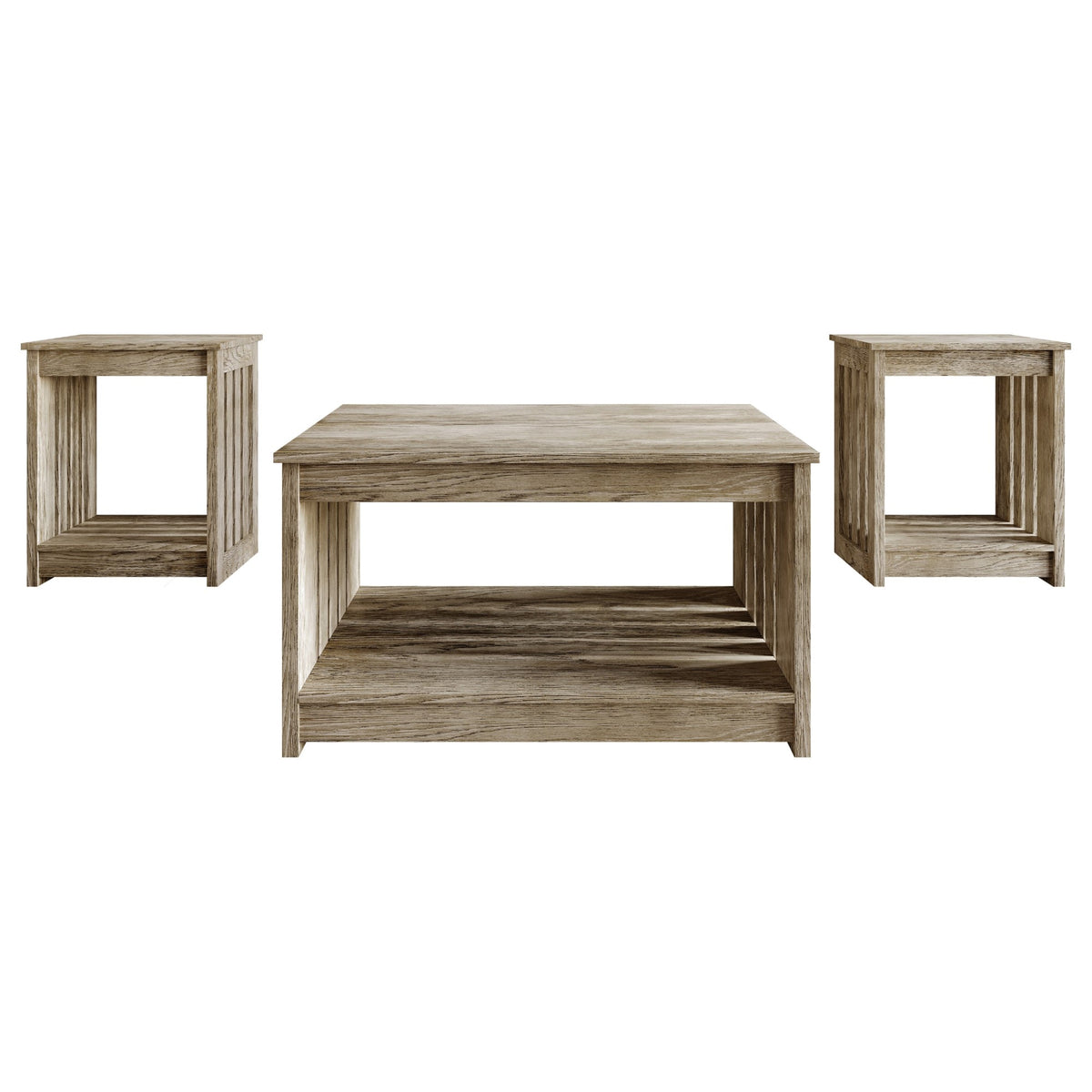 Home Design Nashua 3 Piece of Coffee Table Set For Living Room