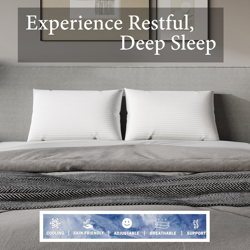 Windsor Bed Pillows (Set of 2) – Soft, Supportive, and Designed for Better Sleep