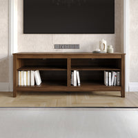 Home Design Kittery TV Stand, Open Shelves with Cable Management