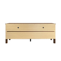 Home Design Kittery TV Stand, Open Shelves with Cable Management