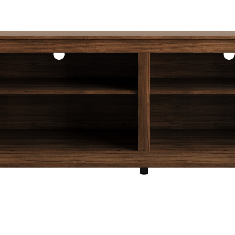 Home Design Kittery TV Stand, Open Shelves with Cable Management