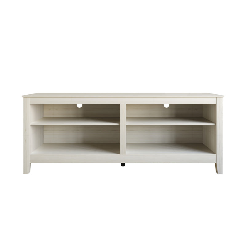 Home Design Kittery TV Stand, Open Shelves with Cable Management