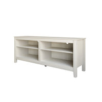 Home Design Kittery TV Stand, Open Shelves with Cable Management