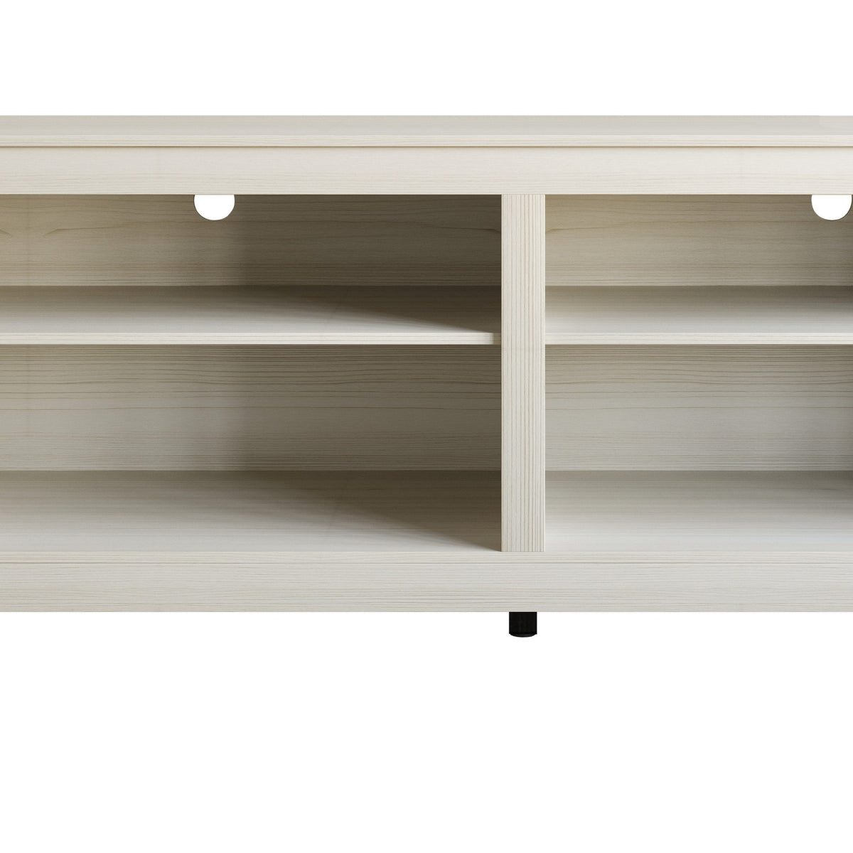 Home Design Kittery TV Stand, Open Shelves with Cable Management