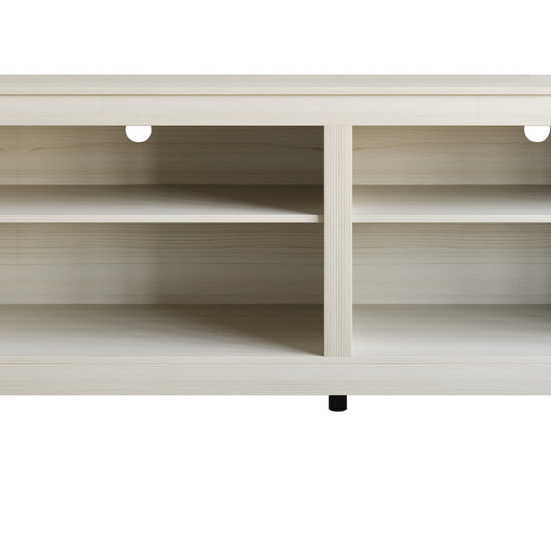 Home Design Kittery TV Stand, Open Shelves with Cable Management