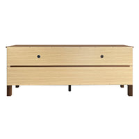 Kittery TV Stand with Storage Shelves and Caribou Lift-Top Coffee Table Set, Rustic Entertainment Center with Hidden Storage for Living Room