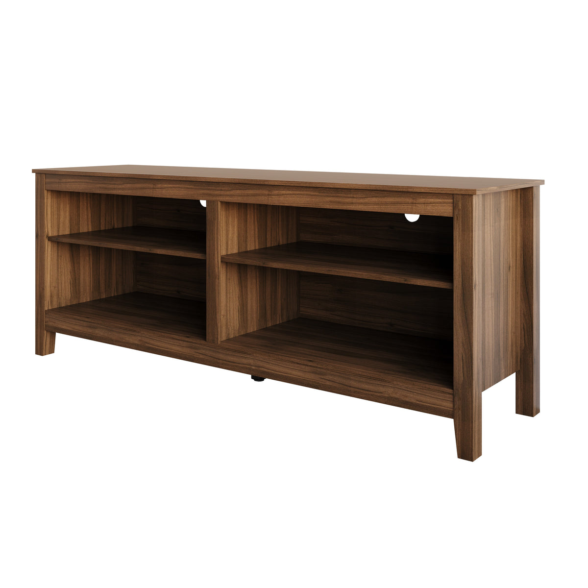 Kittery TV Stand with Storage Shelves and Caribou Lift-Top Coffee Table Set, Rustic Entertainment Center with Hidden Storage for Living Room