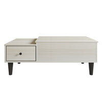 Kittery TV Stand with Storage Shelves and Caribou Lift-Top Coffee Table Set, Rustic Entertainment Center with Hidden Storage for Living Room