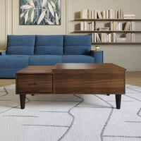 Home Design Caribou Lift-Top Coffee Table with Storage Drawer, Modern Living Room Furniture