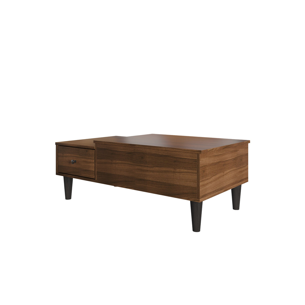 Home Design Caribou Lift-Top Coffee Table with Storage Drawer, Modern Living Room Furniture
