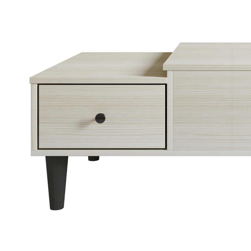 Home Design Caribou Lift-Top Coffee Table with Storage Drawer, Modern Living Room Furniture