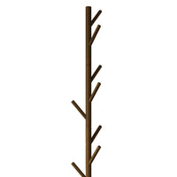Home Design Houma Solid Wood Freestanding 8-Hook Coat Rack (Set of 2) –Modern Coat Tree Stand for Entryway, Hallway, Bedroom