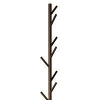Home Design Houma Solid Wood Freestanding 8-Hook Coat Rack (Set of 2) –Modern Coat Tree Stand for Entryway, Hallway, Bedroom