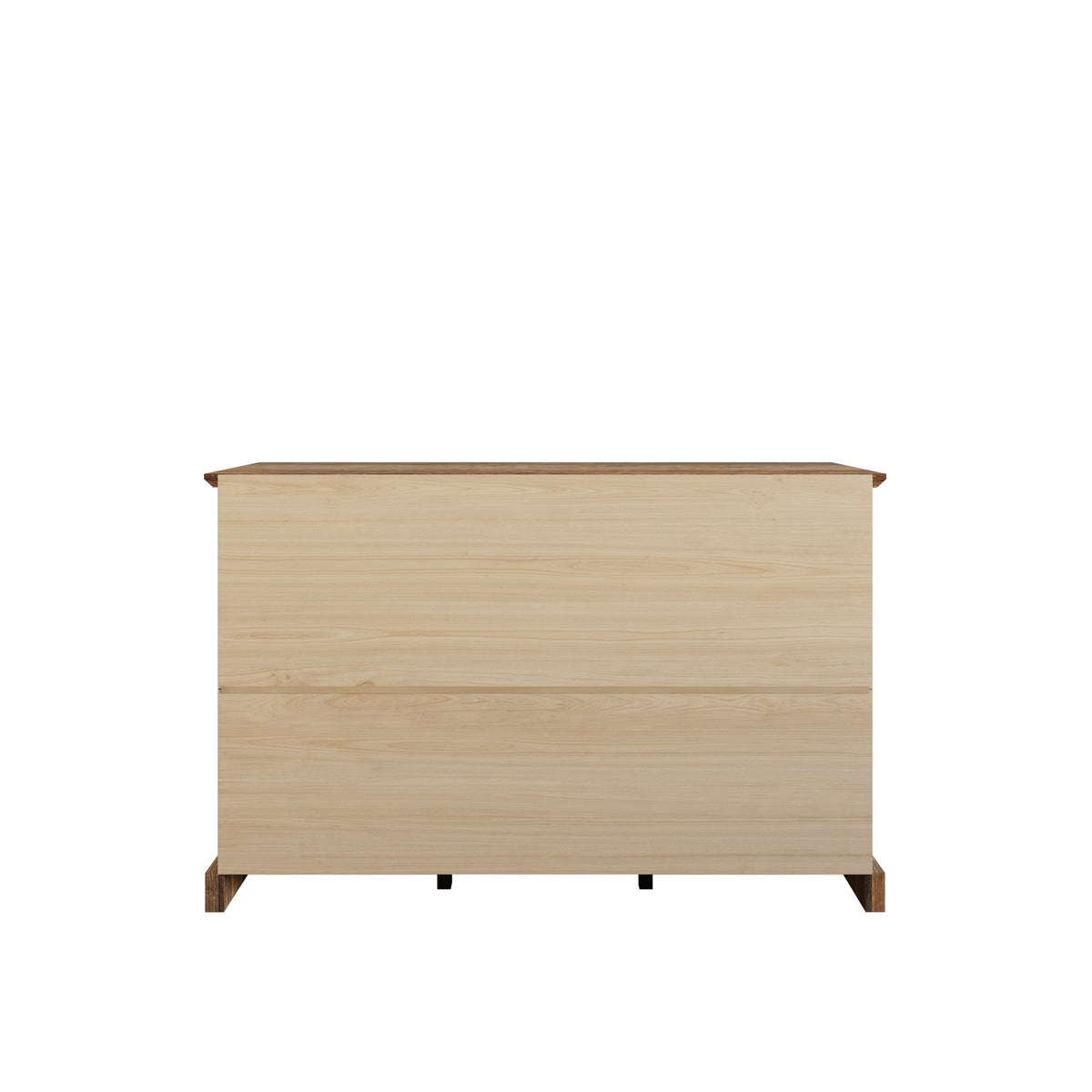 Decatur Farmhouse Storage Sideboard Cabinet with 3 Drawers, 3 Door Cabinets, Spacious Tabletop, and Wood Grain Finish