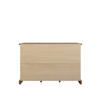 Decatur Farmhouse Storage Sideboard Cabinet with 3 Drawers, 3 Door Cabinets, Spacious Tabletop, and Wood Grain Finish