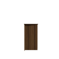 Abilene Brown Wood Grain 3-Door Storage Sideboard Cabinet