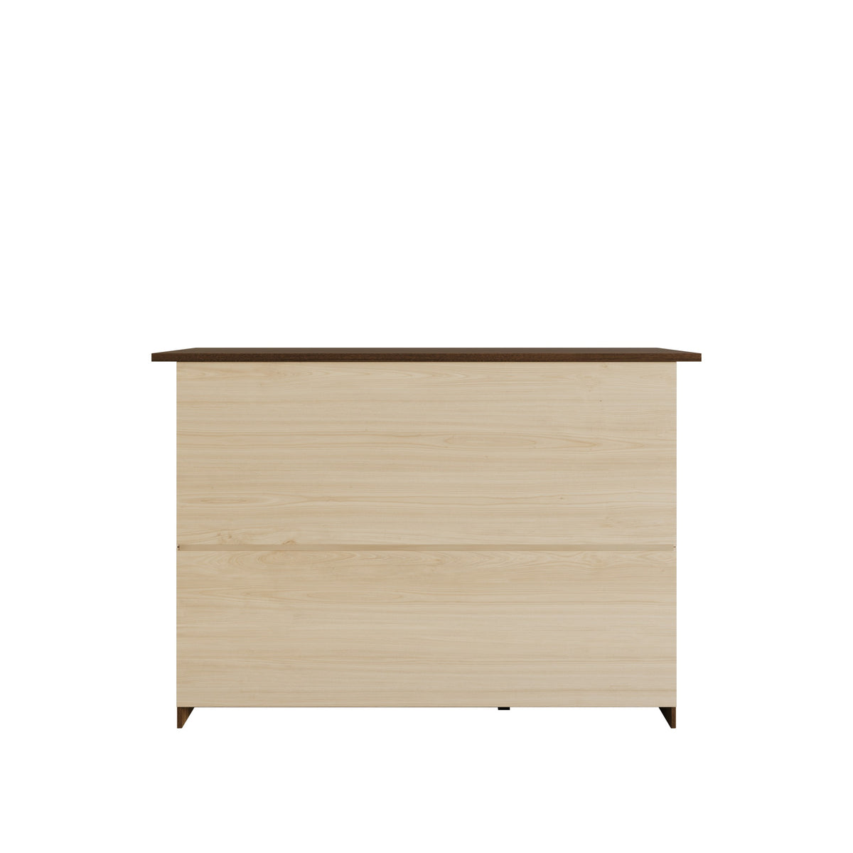 Abilene Brown Wood Grain 3-Door Storage Sideboard Cabinet