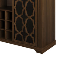 Chanute Sideboard with 2 Decorative Doors, Wine Storage Cubby, Open Shelves, Easy Assembly