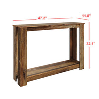 Dearborn 48" Console Table, Modern Indoor Entryway Sofa Table with Open Shelf for Living Room, Hallway & Foyer