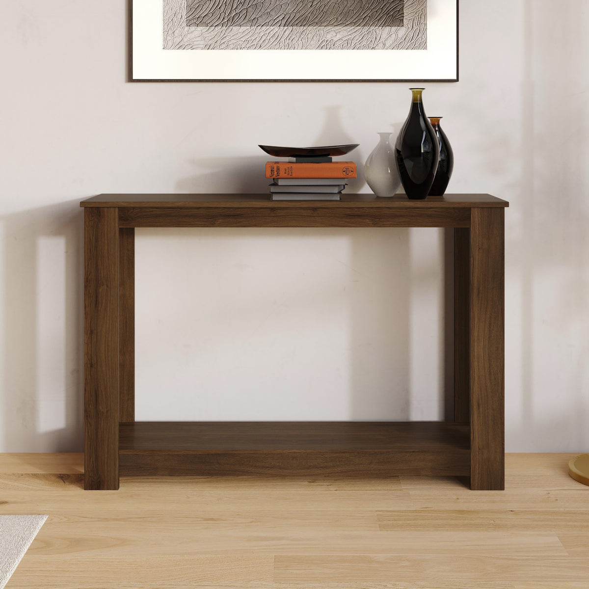 Dearborn 48" Console Table, Modern Indoor Entryway Sofa Table with Open Shelf for Living Room, Hallway & Foyer