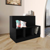 Xenia Multi-Functional Storage Bench with 3 Cubbies & Backrest