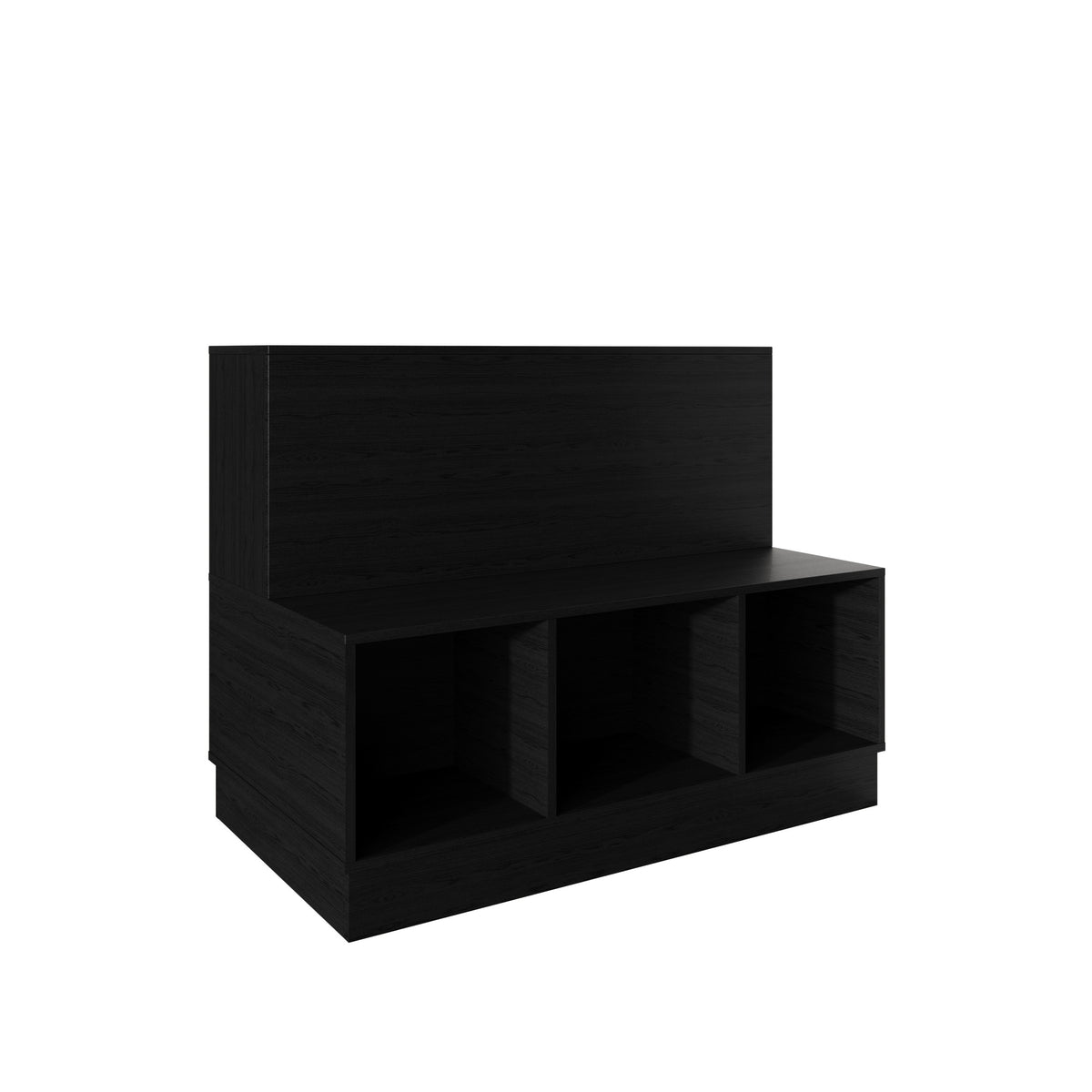 Xenia Multi-Functional Storage Bench with 3 Cubbies & Backrest