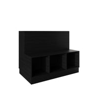 Xenia Multi-Functional Storage Bench with 3 Cubbies & Backrest
