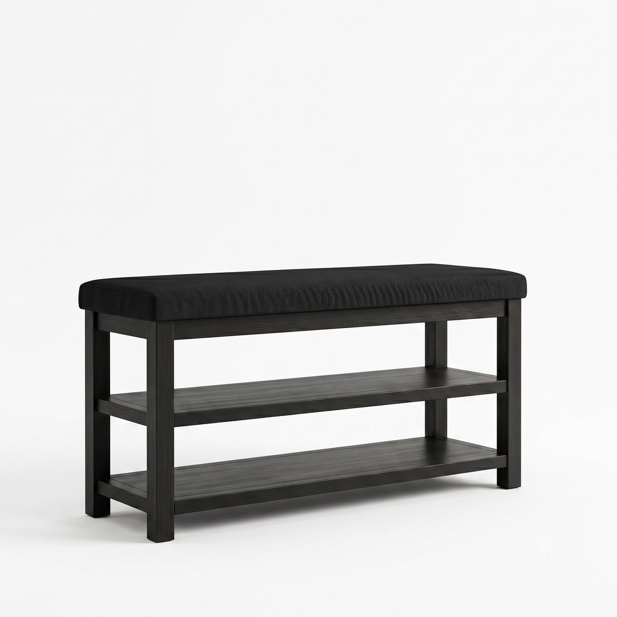 Oraibi 3-Tier Shoe Bench with Cushion Seat and Storage, Shoe Rack/Shoe Organizer For Entryway