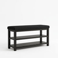 Oraibi 3-Tier Shoe Bench with Cushion Seat and Storage, Shoe Rack/Shoe Organizer For Entryway