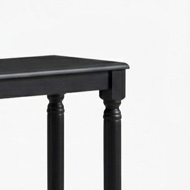 Giuseppe 47-Inch Wooden Console Table with Lower Display Shelf, Turned Legs, Classic Traditional Design, and Durable Construction