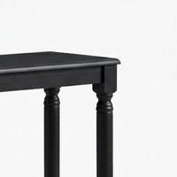 Giuseppe 47-Inch Wooden Console Table with Lower Display Shelf, Turned Legs, Classic Traditional Design, and Durable Construction