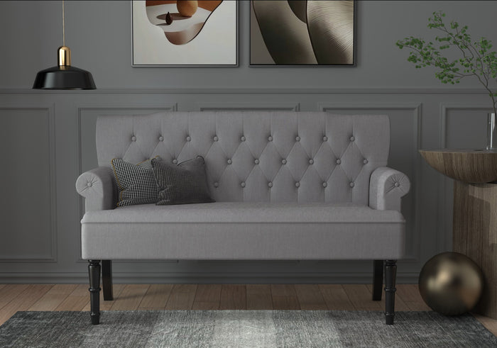 Home Design Carlotta Rolled Arm Settee