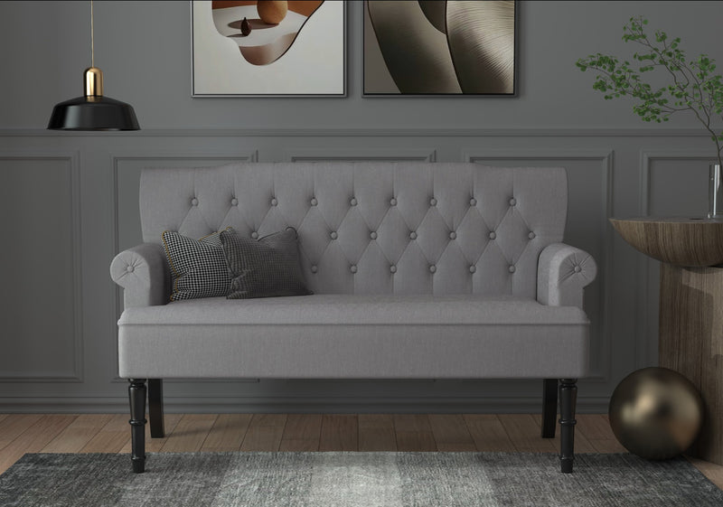 Home Design Carlotta Rolled Arm Settee