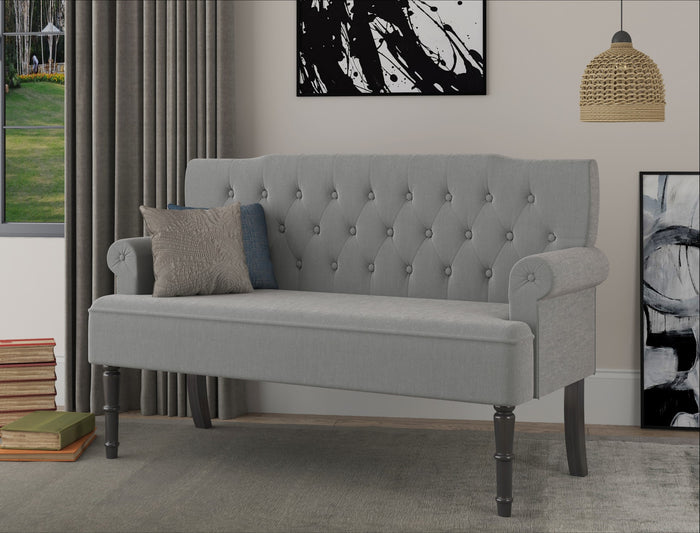Home Design Carlotta Rolled Arm Settee