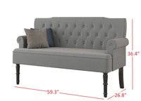 Home Design Carlotta Rolled Arm Settee