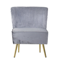 Hestie Velvet 3 Piece Living Set, Gray