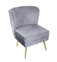 Hestie Velvet 3 Piece Living Set, Gray