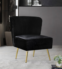 Hestie Velvet 3 Piece Living Set, Black