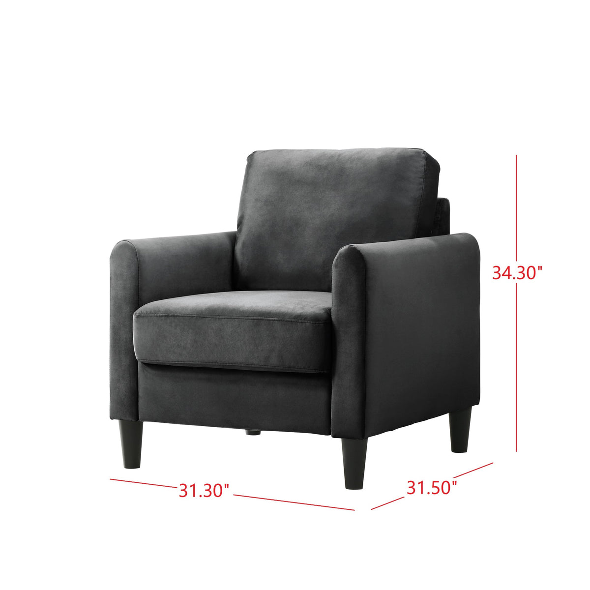 Home Design Airell Velvet Armchair