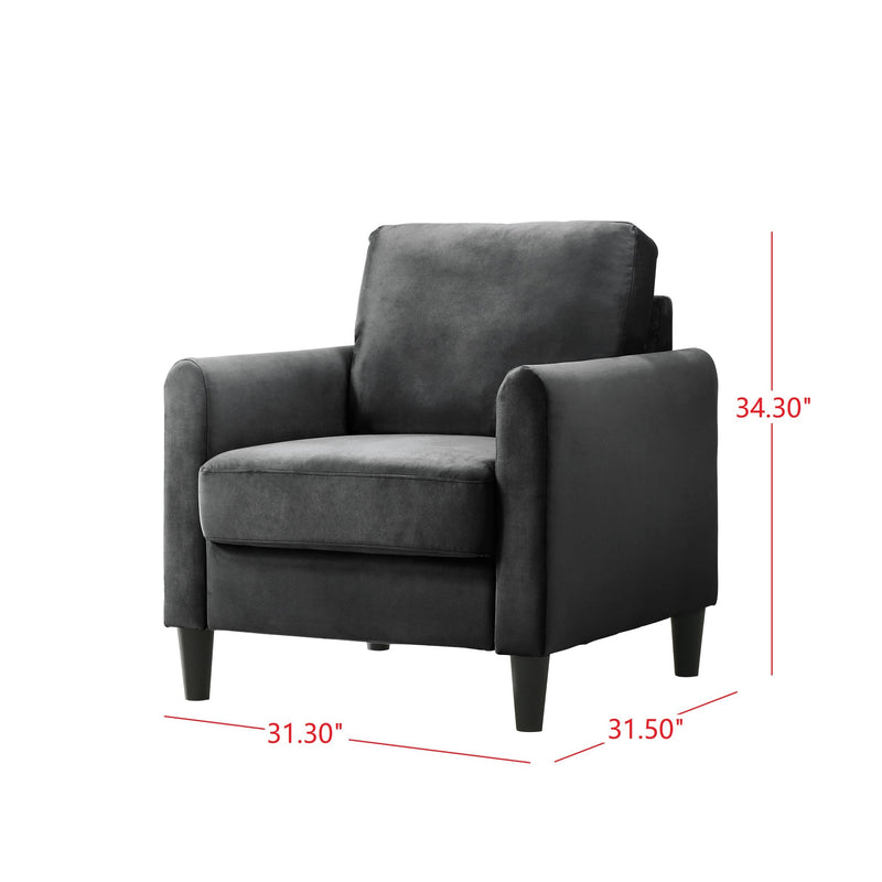 Home Design Airell Velvet Armchair