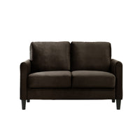 Home Design Airell Velvet Arm Loveseat
