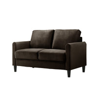 Home Design Airell Velvet Arm Loveseat