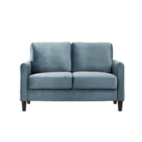Home Design Airell Velvet Arm Loveseat