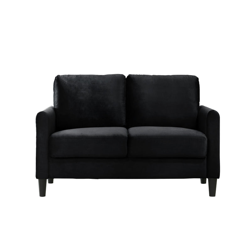 Home Design Airell Velvet Arm Loveseat