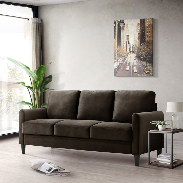 Home Design Airell Velvet Arm Sofa